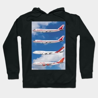 Air India Complete 747 Fleet Line Up Hoodie